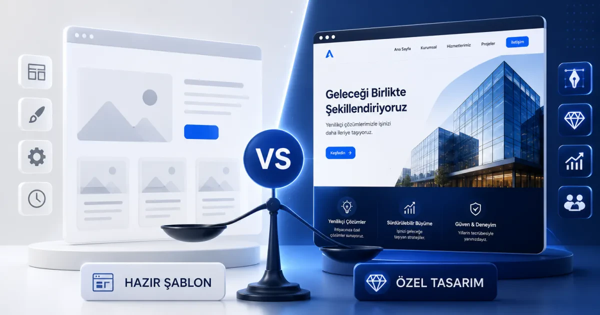 Kurumsal Web Sitesi: Hazır Şablon mu, Özel Tasarım mı?