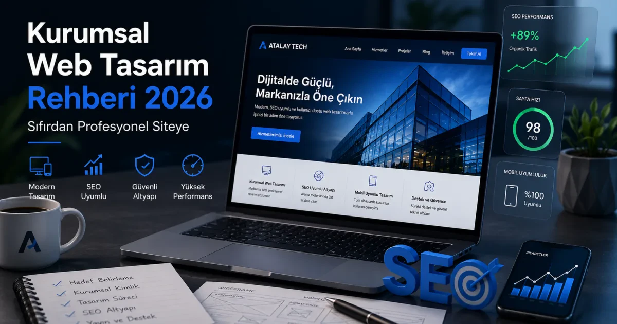 Kurumsal Web Tasarım Rehberi 2026: Sıfırdan Profesyonel Siteye