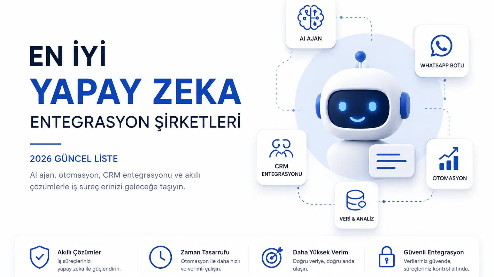 Yapay Zeka Entegrasyon Firmaları 2026: Seçim Rehberi ve Karşılaştırma