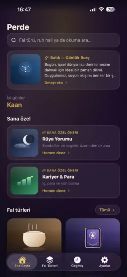 Perde: Kişisel İçgörü screenshot 1