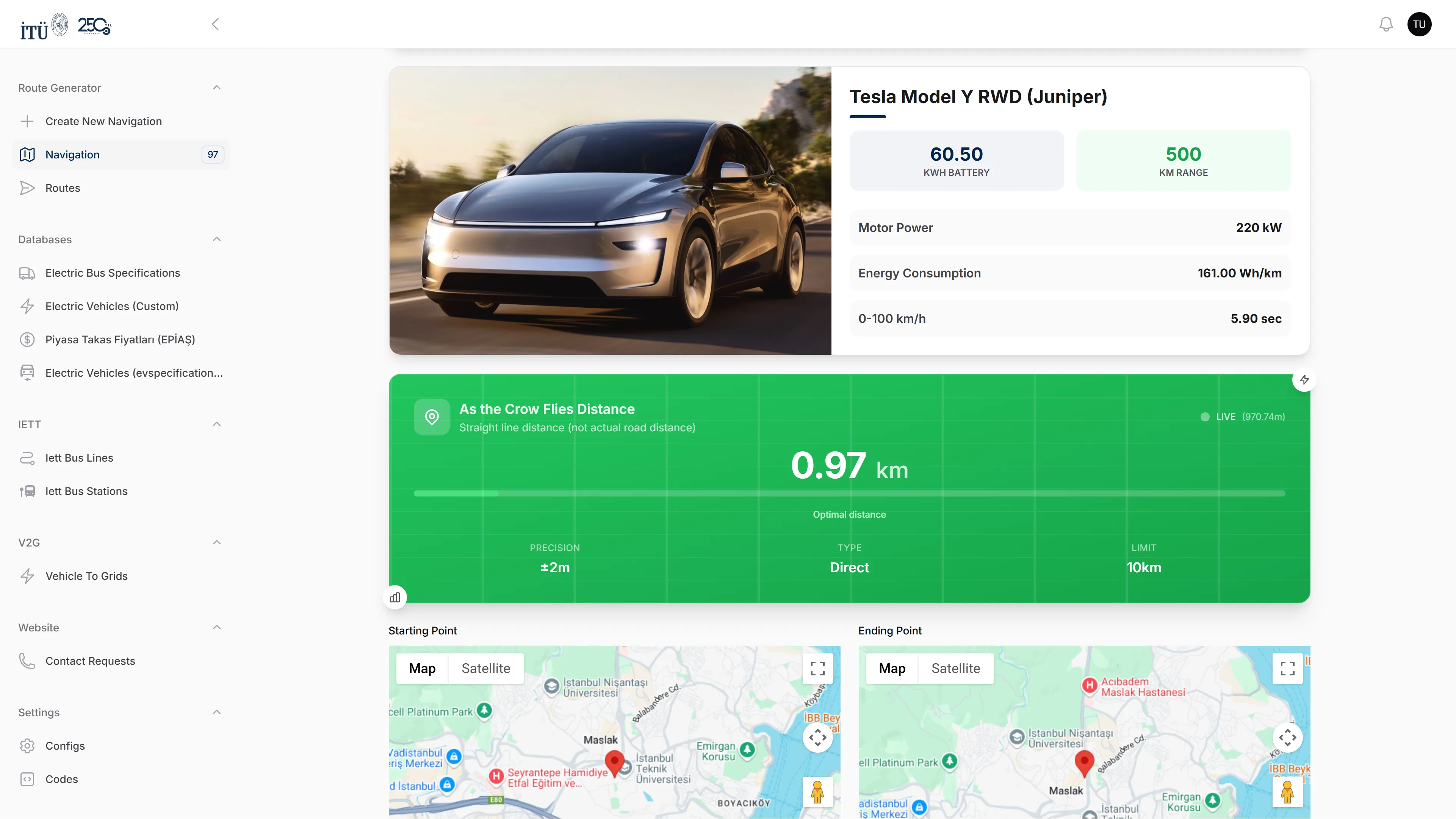 Route Generator screenshot