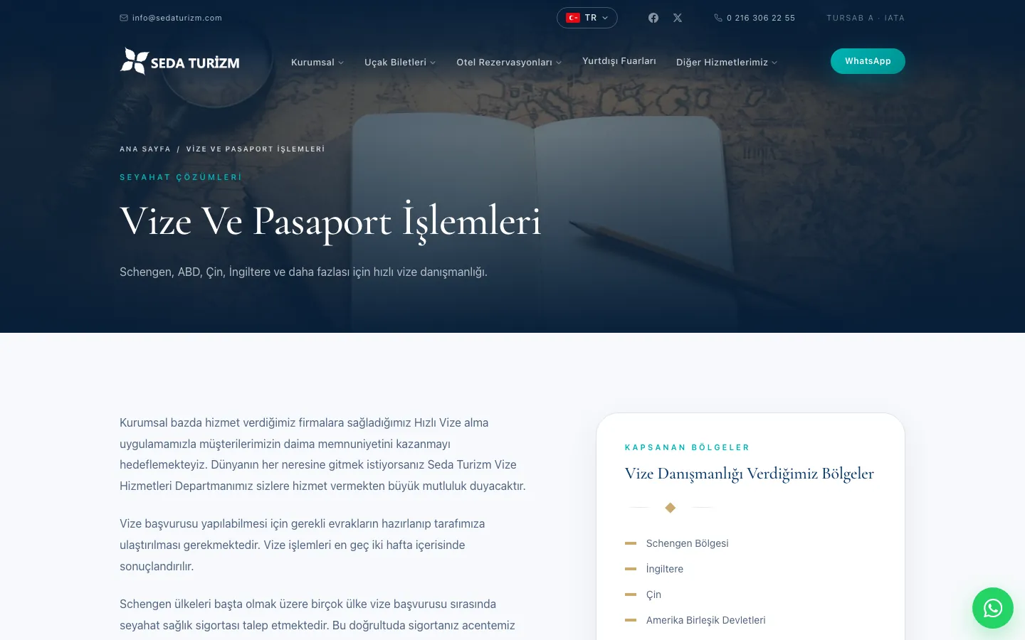 sedaturizm.com vize sayfası