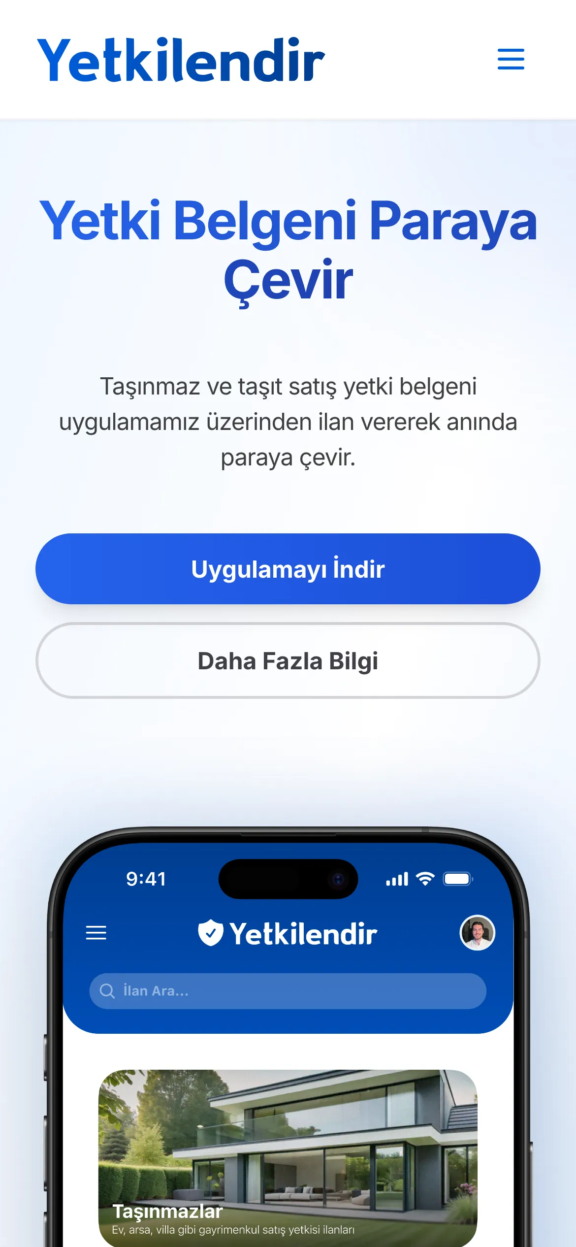 yetkilendir.com mobil görünüm